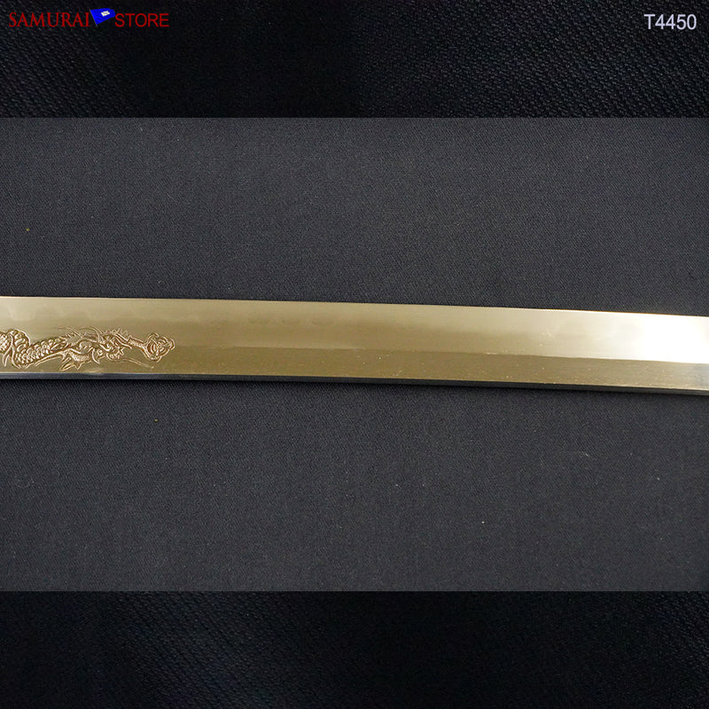 T4450 Katana Sword Tadatsuna Dragon Engravings w/ Antique Ornate Mountings NBTHK Hozon certificated