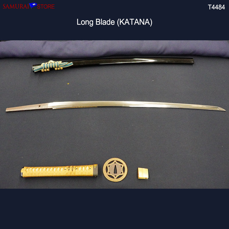 T4484 Pair of antique Katana & Wakizashi swords in Ornate Mountings w/ NBTHK certificates