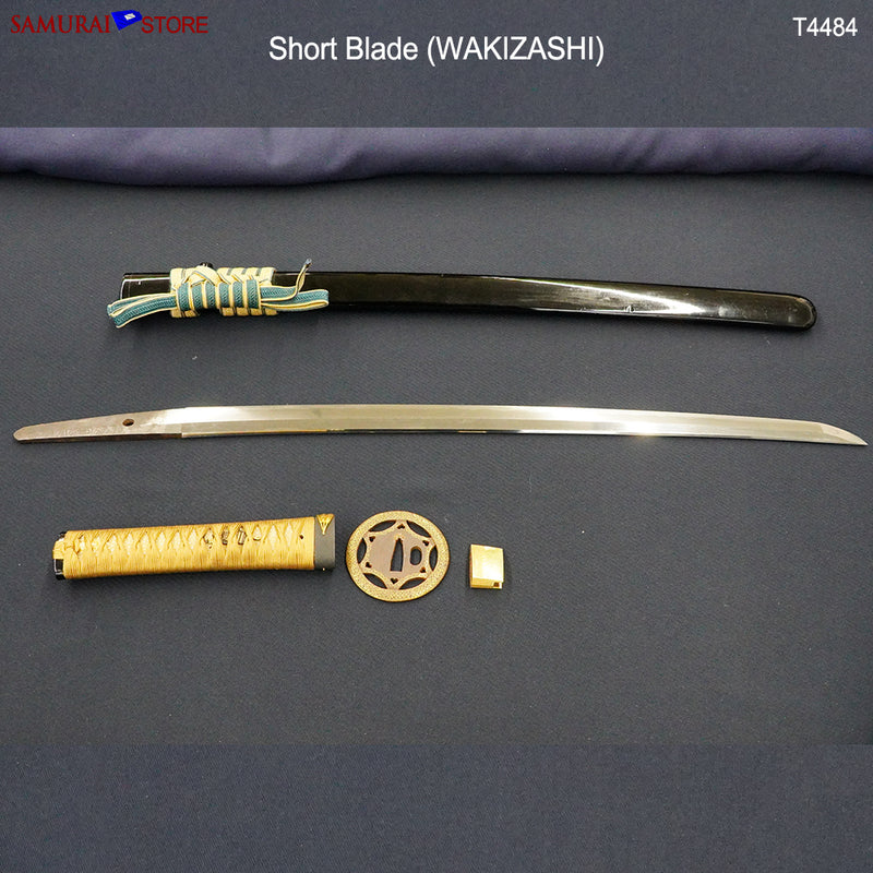 T4484 Pair of antique Katana & Wakizashi swords in Ornate Mountings w/ NBTHK certificates