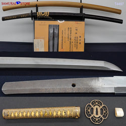 T4497 Katana Sword SUKEMITSU - Edo 1856 Antique NBTHK Tokubetsu certificated