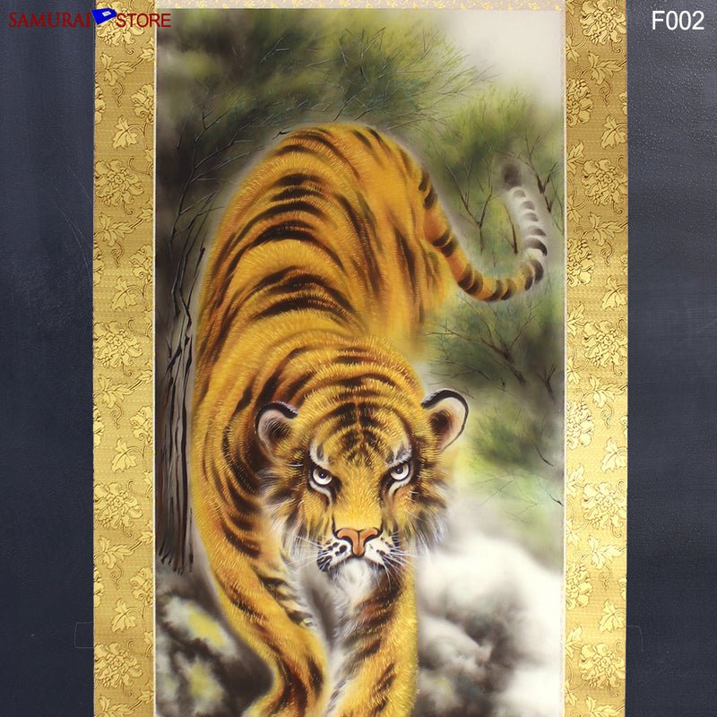 Hanging Scroll Brave Tiger by Saito Suiko - Kakejiku F002 - SAMURAI STORE