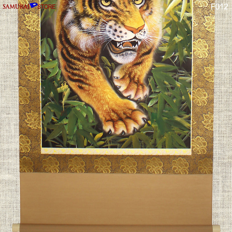 Hanging Scroll Painting TIGER - Kakejiku F012 - SAMURAI STORE