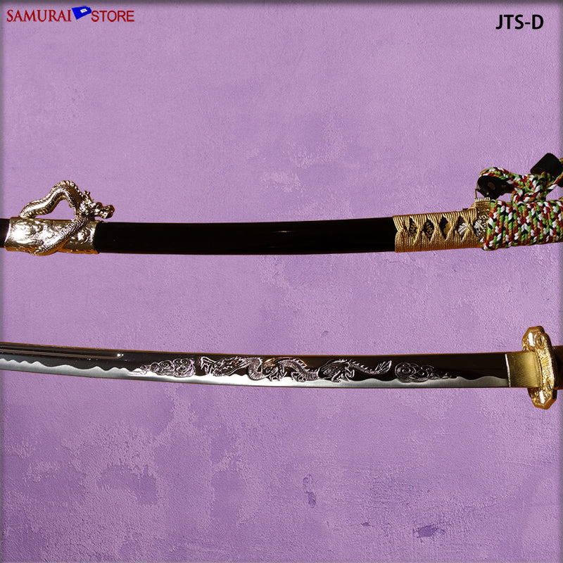 Jintachi Warlord Sword alloy blade w/ Dragon mountings - SAMURAI STORE