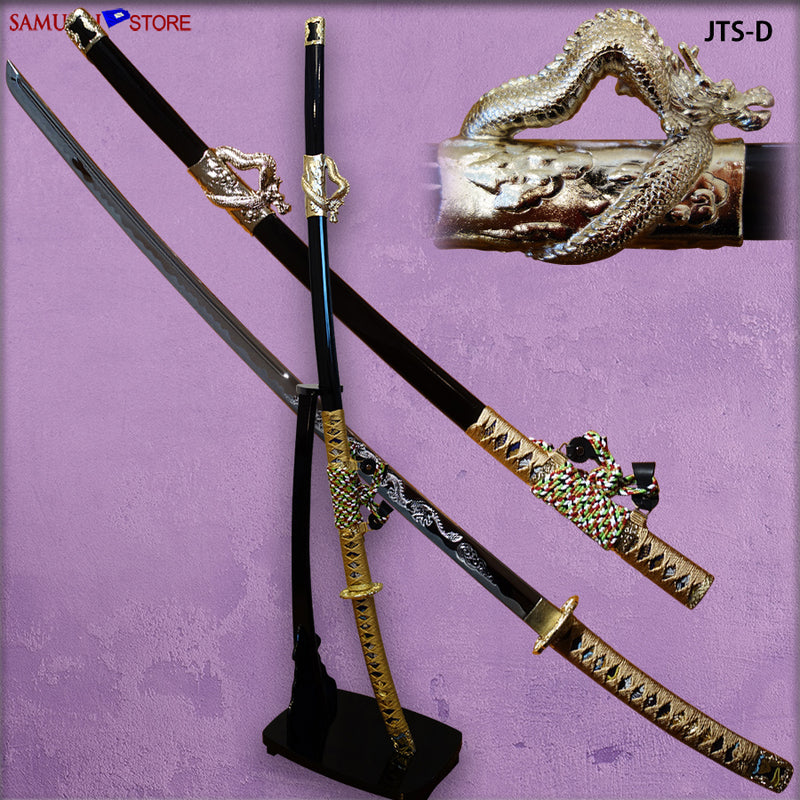 Jintachi Warlord Sword alloy blade w/ Dragon mountings - SAMURAI STORE