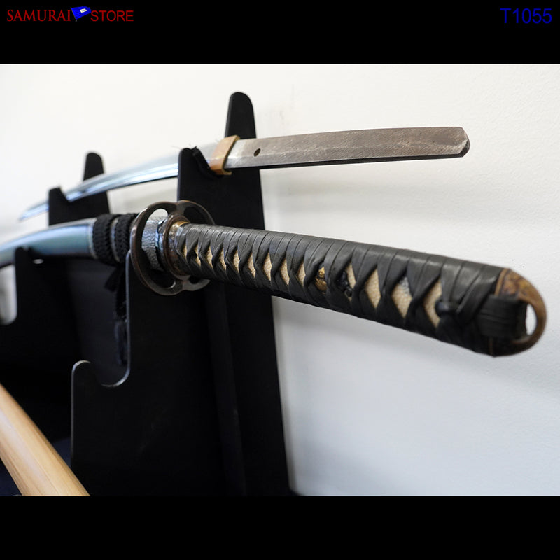 T1055 Katana Sword TOKIMITSU - Antique w/ Ornate Mountings - SAMURAI STORE