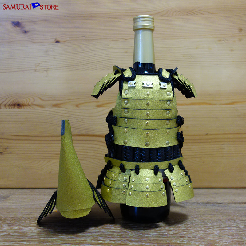 Samurai Bottle Armor Gold MAEDA TOSHIIE - SAMURAI STORE